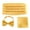 Gold, variant on Adult Men Formal Wedding Tuxedo Accessory Tie Set with Pocket Square Cummerbund