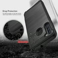thumbnail image 6 of Samsung Galaxy A11 Phone Case, 2-Piece Style Hybrid Shockproof Hard Case Cover with Temerped Glass Screen Protector (Black), 6 of 7