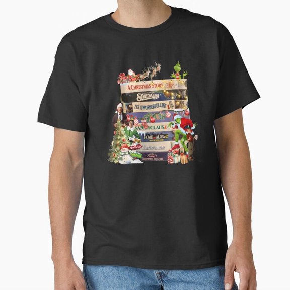 Christmas Movies VHS Funny Christmas Design 90s VHS G9387 Unisex T-Shirt, Up to Size 5XL