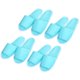 thumbnail image 1 of pares de pantuflas desechables para mujer, portátiles y plegables, ideales para viajes y hoteles (azules), 1 of 5