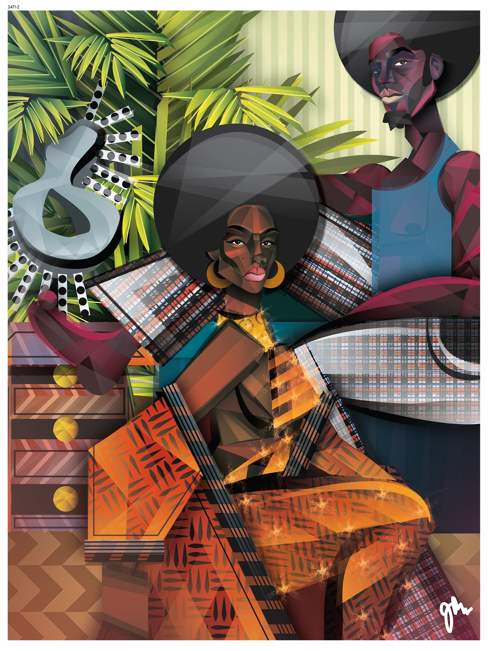 Ceaco - Jaleel Campbell - Just A Touch - 550 Piece Interlocking Jigsaw Puzzle