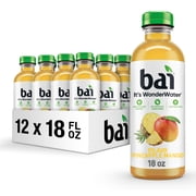 Bai Pilavo Pineapple Mango Antioxidant Infused Water Beverage, 18 fl oz, 12 Pack Bottles