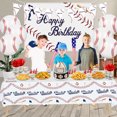 thumbnail image 7 of Baseball Party Supplies - Baseball Tableware Kit Including Plates, Cups, Napkins, Spoons, Tablecloth, Banner, Sports Party Pack for Kids, Baseball Fans Birthday Decor, 7 of 7