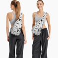 thumbnail image 6 of Sling Backpack,Spooky Halloween Pattern Sling Bag with Water Bottle Holder,Waterproof Sling Bag for Men/Women with Headphone Jack for Hiking,Travel, 6 of 6