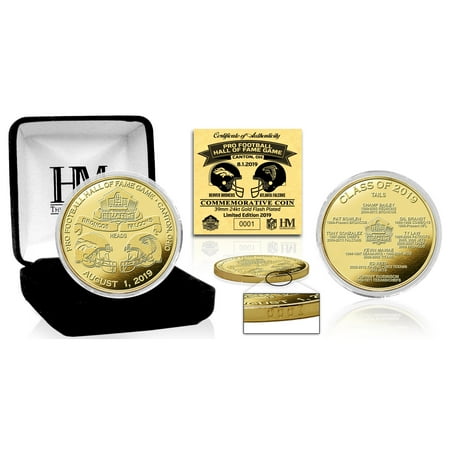 Atlanta Falcons Hall Of Fame Atlanta Falcons vs. Denver Broncos Highland Mint 2019 Pro Football Hall of Fame Game Gold Coin - No Size ()