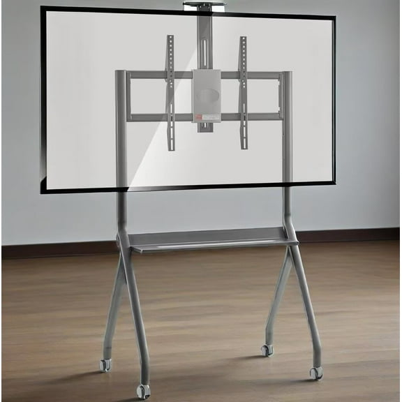 OmninexHub Mobile TV Stand Rolling TV Cart with Adjustable Shelf up To 75"LCD LED OLED Plasma Flat Panel Screen up To 176 Lbs for Living Room And Office