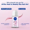 thumbnail image 4 of NIVEA Pearl & Beauty Roll On Deodorant 50ML| Long Lasting 72 Hour Odor & Sweat Protection with Pearl Extracts | Alcohol Free Formula for Soft Fresh Skin | Travel Size Roll-On | 3-Pack, 4 of 5