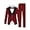 Burgundy, variant on Boys Suits Slim Fit 5 Piece Toddler Tuxedo Suit Set for Teen Boy Formal Dress Clothes Peaked Lapel Kids Wedding Outfit