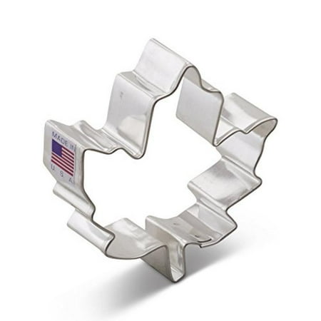 3 Inch Tin Cookie Cutter - Ann Clark Maple Leaf Cookie Cutter - 3 Inches - Tin Plated Steel