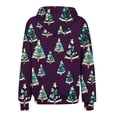 thumbnail image 3 of LOVZFMLL Vestes pour Femmes Décontractées de Noël Imprimées à Fermeture Éclair à Manches Longues à Capuche, 3 of 6