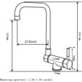 thumbnail image 6 of Xwlshop Foldable RV Kitchen Faucet, 304 Stainless Steel Hidden Sink Faucet with 180° Up/Down & 360° Horizontal Rotation for Window Installation, 6 of 7