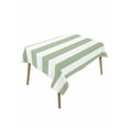 thumbnail image 2 of Sage Green Striped Tablecloth Rectangle Table Cloth 52x70,Waterproof Outdoor Table Cloth Covers Decorative Table Protector,Farmhouse Sage Green Stripes Washable Table Cover for Kitchen Dinning Party, 2 of 8