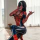 thumbnail image 3 of Traje de baño Zentai sexy de Spiderman para mujer, mono negro para adulto, disfraz de Spiderman para Cosplay, vestido de fiesta de Carnaval de Halloween, 3 of 5