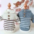thumbnail image 4 of Warm Dog Sweater Winter Clothes - Plaid Patchwork Pet Doggy Knitted Sweaters Comfortable Coats for Cold Weather, 4 of 8