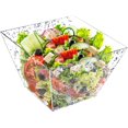thumbnail image 2 of Elegant Acrylic Salad Bowls, Large Pasta Serving Bowl, Decorative Bowl for Reception Serving Dishes & Home Dining Table Decor | Shatter Resistant | Clear Bowl with Silver Embellishments 216 oz, 2 of 13