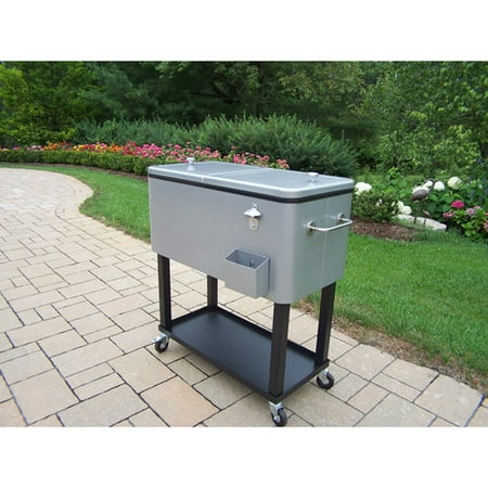 80-Qt. Steel Patio Cooler Cart