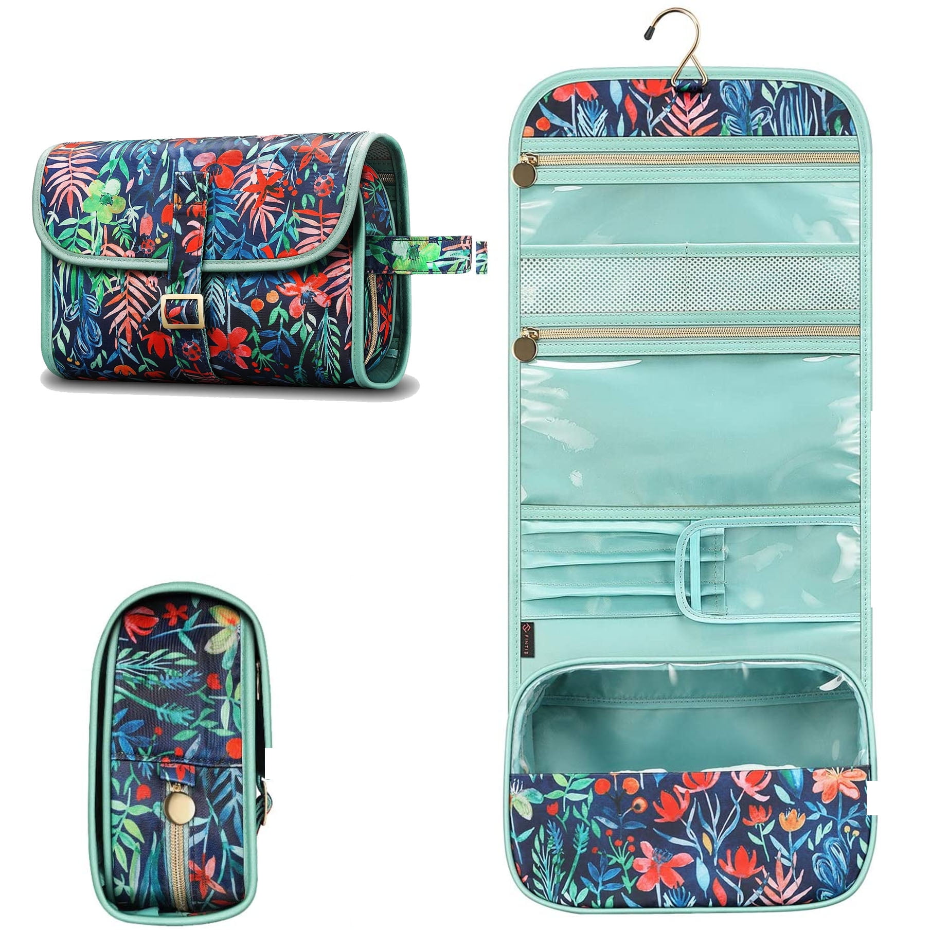 Stylish Cosmetic Toiletry Bag for Women Large Capacity Hanging Travel