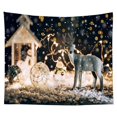 thumbnail image 1 of Tapiz de pared de Navidad Decoración colgante de pared Muñeco de nieve Papá Noel Árbol de Navidad Elemento Impresión digital Tapiz Ropa de cama Tapiz Dormitorio Sala de estar Estilo Sailing  Electrónica, 1 of 4