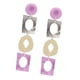thumbnail image 1 of Pendientes largos geométricos acrílicos elegantes para mujer, joyería llamativa para Púrpura Yuyangstore Pendientes de acrílico, 1 of 8