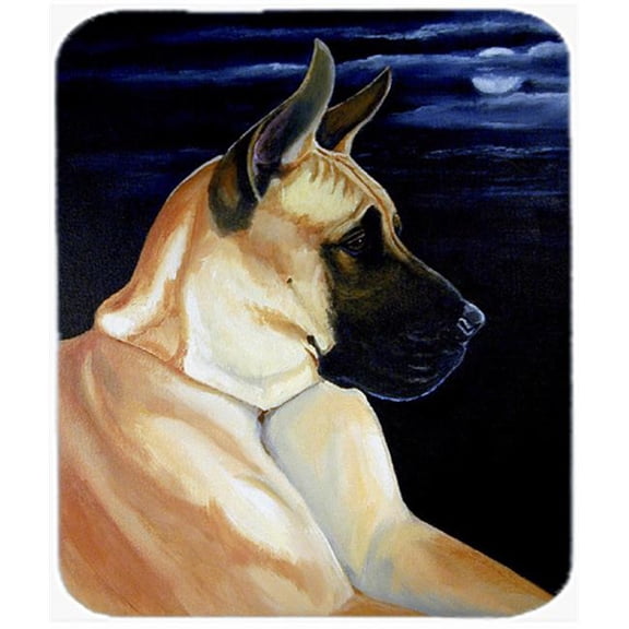 9.5 x 8 in. Moonlight Fawn Great Dane Mouse Pad, Hot Pad or Trivet