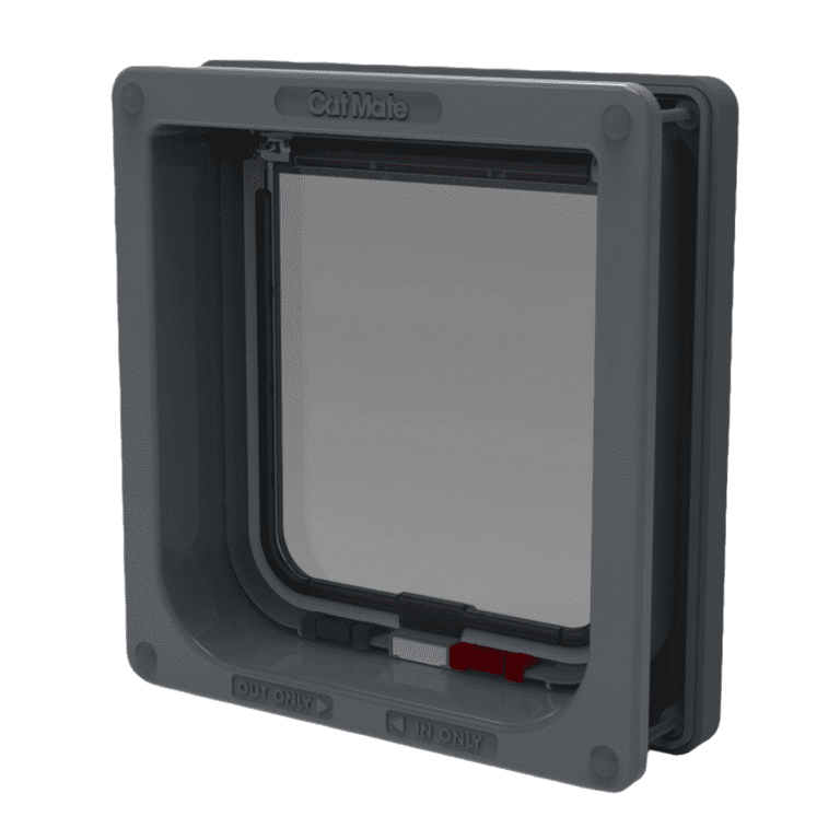 Cat Mate 4-Way Locking Cat Flap with Door Liner, Grey photo 2