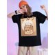 thumbnail image 1 of Kawaii Milk Retro Japanese Chocolate Milkshake Anime T-ShirtFather's Day, Mother's Day, New Year, SpCamisetas para mujer, lindas camisetas con estampado gráfico, de manga corta, estilo casual, para ve, 1 of 7