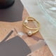 thumbnail image 5 of Anillos Delicado Diseño Cruce De Perlas Ziron Anillo De Oro Moda Puede Ser Ajustable Anillo Luz De Oro Rosa De Alto Grado Anillo, 5 of 7