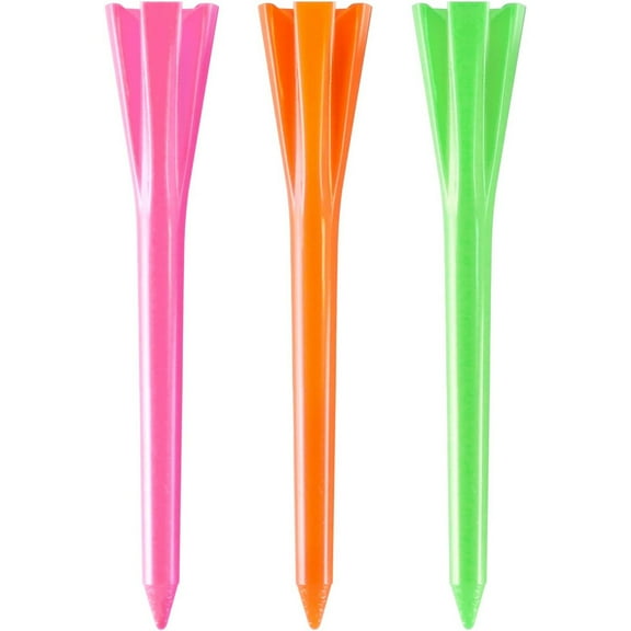 Izzo Golf Plastic Tees - Neon Mix - 2.75" - 100 CT