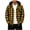 Yellow, variant on TKKCS Mens Hooded Plaid Flannel Shackets- Daily Wear Long Sleeve Buttons and Zipper Pockets Button Down Fall Winter Casual Shirt Jackets Red Size L