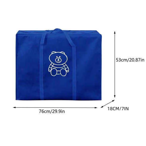 Bolsa de almacenamiento de equipaje extragrande para viajes, mudanzas, hogar, dormitorio, resistente, no tejida, organizador de ropa, edredones y mantas, impermeable, duradero, ayudante de embalaje