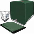 thumbnail image 1 of IBC tank cover, green IBC container cover, 1000L green water tank tarpaulin, protective tarpaulin tarpaulin cover for IBC tank container, 1 of 5