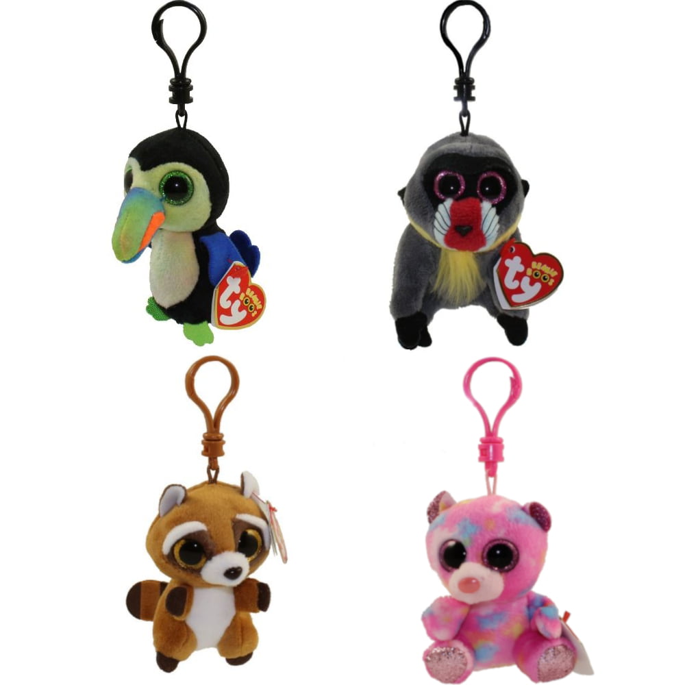 Set of 4 Christmas 2018 Releases Buttons, Nester, Glitzy +1 TY Beanie Boos 