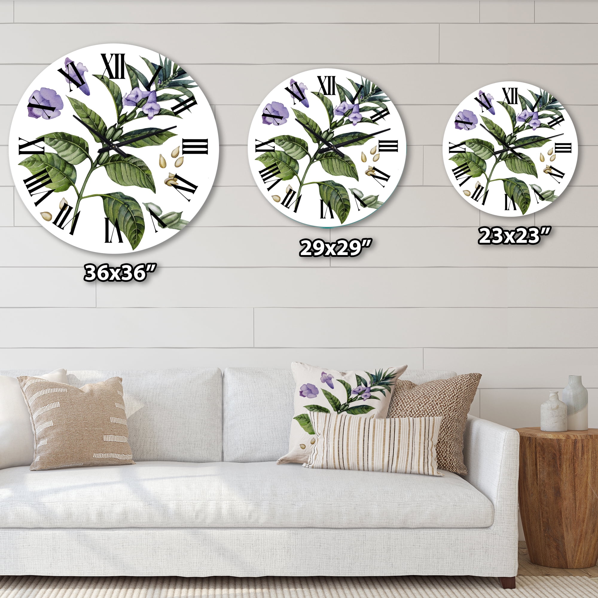 Designart 1 in Quartz Traditional Wall Clock