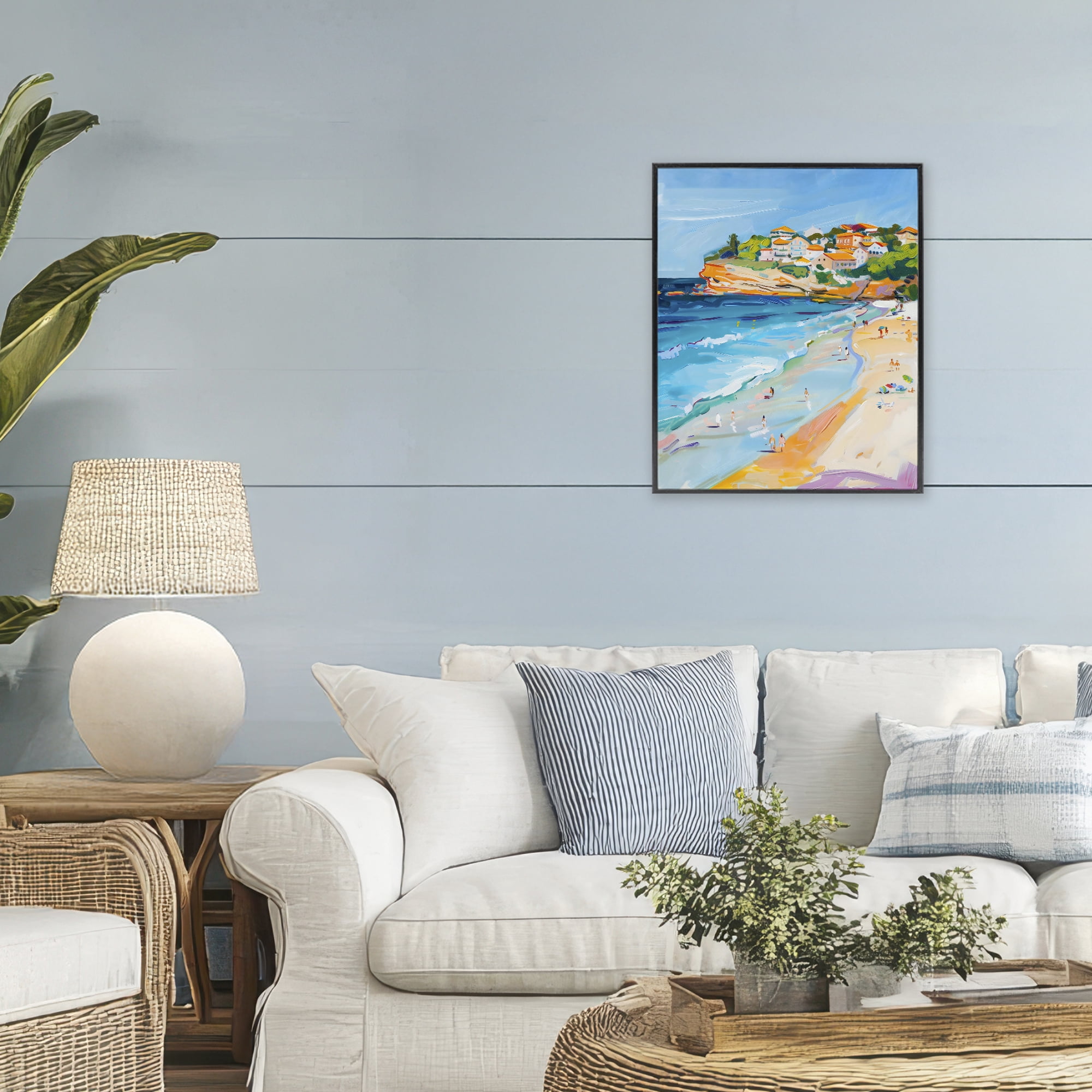 Stupell Industries Bondi Beach Cove Black Framed Giclee Art, design by The Prints Vibe