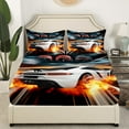 thumbnail image 3 of Erosebridal Teens Racing Car Full Sheet Sets,Extreme Sports Bedding Full Size,Fast Car Decor,Lightweight,4-Piece, 3 of 7
