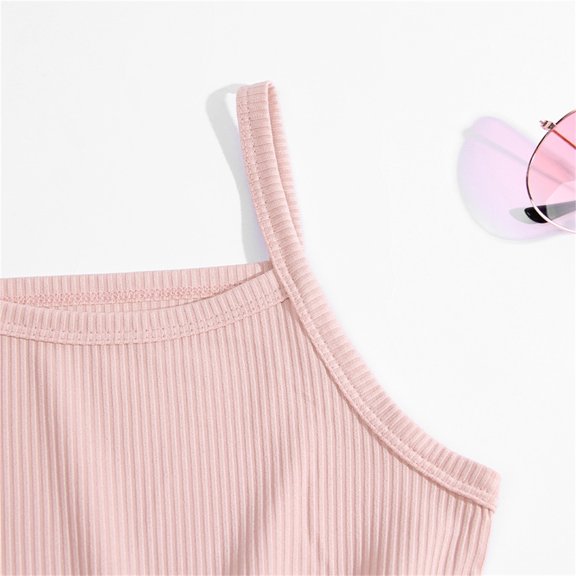 Vedolay Girl Dress Girls Flutter Sleeve Unicorn Dresses Summer Party Clothes,Pink 5-6 Years