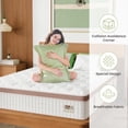 thumbnail image 6 of Queen Size 12 Inch Thickness Firm Hybrid Mattress, Gel Memory Foam & Pocket Springs – Pressure Relief, Motion Isolation, Ergonomic Modern Bed Mattress, 6 of 8