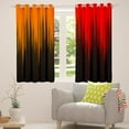 thumbnail image 5 of Orange Red Black Blackout Curtains Abstract Gradient Stripes Curtains & Drapes,Ombre Art Striped Lines Geometric Window Curtains,Stripe Modern Curtains 38"Wx54"L, 5 of 5