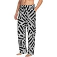 thumbnail image 2 of Balery Weave Geometric print Men's Pajama Pants,Ultra Lightweight Pjs,Lounge Pant-X-Large, 2 of 9