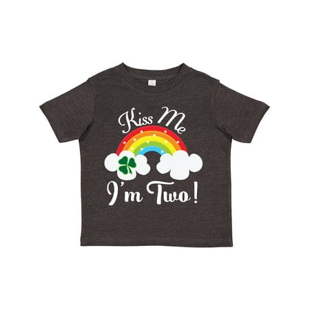 

Inktastic 2nd Birthday Kiss Me I m Two Gift Toddler Boy or Toddler Girl T-Shirt