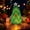 Green, variant on Christmas Tree Plush Ornaments - Cute Fabric Decor for Holiday Trees, Tabletop Centerpieces, Gift Wrapping (8.27 Inch Pink)