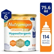 Enfamil Nutramigen Infant Formula, Hypoallergenic and Lactose Free Formula with Enflora LGG, Fast Relief from Severe Crying and Colic, Powder Can,12.6 Oz (Pack of 6)