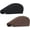 Black + Brown, variant on 2 Pcs Mens Womens Newsboy Flat Cap Beret Hat Ivy Irish Gatsby Driving Cabbie Hat
