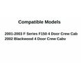 thumbnail image 3 of Passenger Right Side Rear Door Window Door Glass Compatible with Ford F150 Pickup/Lincoln Blackwood 4 Door Crew Cab 2001-2003 Models, 3 of 5