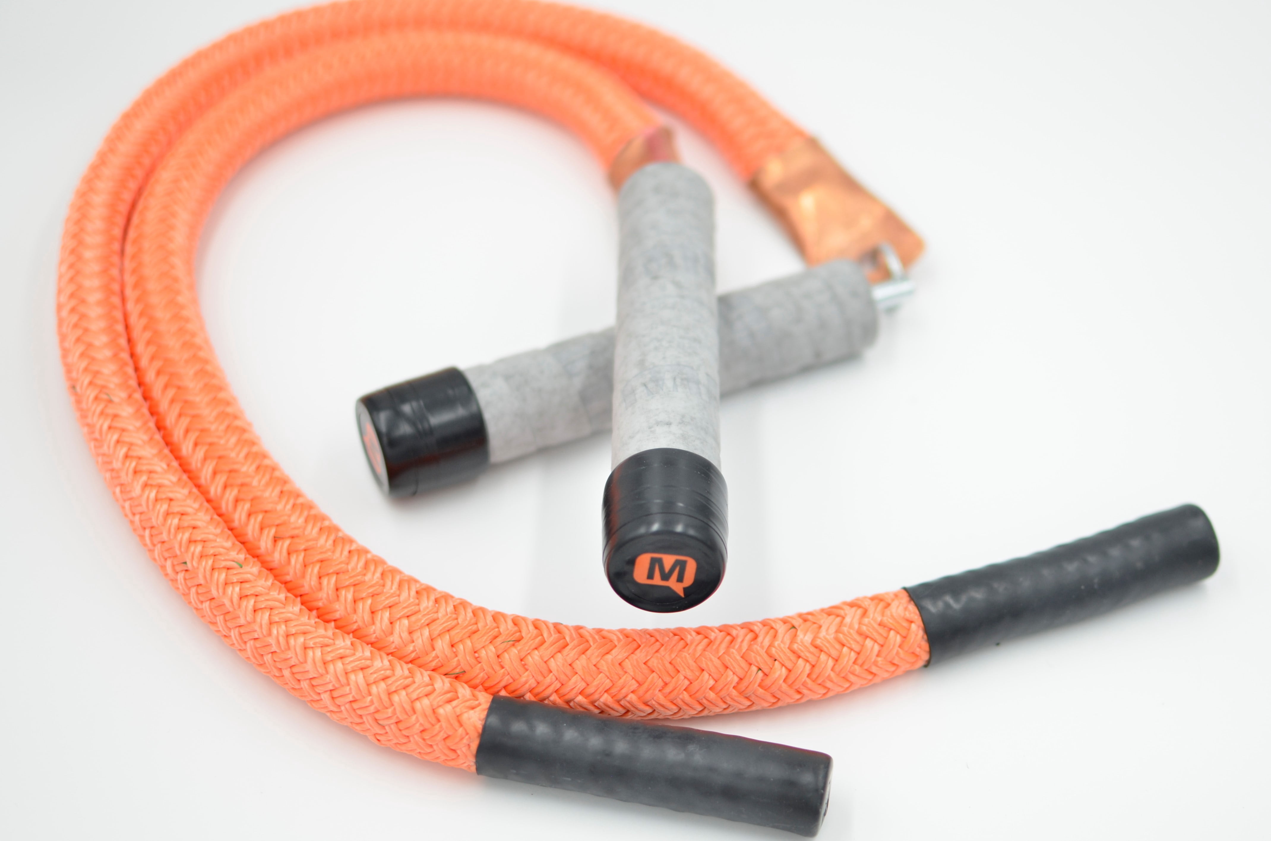 Mute Sports Equipment Split Ropes Adaptive Seated Jump Rope TRIO of Calf, Bull & Buffalo. Seated chair fitness for wheelchair users, pregnancy, therapy, paraplegic, geriatric.