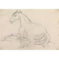 thumbnail image 3 of James Seymour 24x18 Black Modern Framed Museum Art Print Titled - A Horse Lying Down, 3 of 5