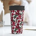 thumbnail image 6 of Lsque Rose Flowers Pattern Travel Coffee Mug 16oz: Insulated Coffee Cup with Leakproof Lid, Coffee Tumbler, Reusable Coffee Cups with Seal Lid, 6 of 8