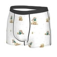thumbnail image 2 of Wukai Rabbit Blowing Dandelions Print Men’s Underwear Breathable Boxer Briefs,&nbsp;Moisture Wicking & Breathable-, 2 of 7