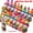 32Pcs Snowman, variant on 16 PCS Colorful Christmas Snowman Christmas Tree Decorations 2D Flat Festive Cartoon Snowmen Hanging Ornaments for Home and Garden Christmas Trees Winter Snowman Christmas Decor Xmas Party Supplies