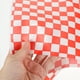thumbnail image 3 of GOOHOCHY 100 Uds. Papel para envolver alimentos papel desechable a cuadros rojos hoja de papel para patatas fritas papel a prueba de aceite papel a prueba de grasa (30x30cm), 3 of 7